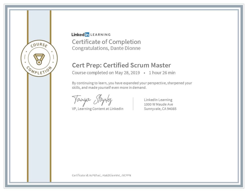 Cert Prep Training as Certified Scrum Master